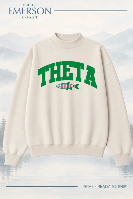 Kappa Alpha Theta Ivory Lakeside Mockneck