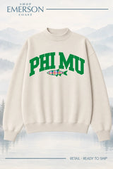 Phi Mu Ivory Lakeside Mockneck