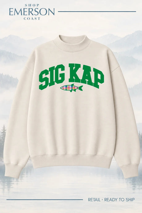 Sigma Kappa Ivory Lakeside Mockneck