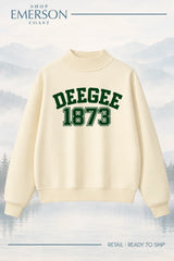 Delta Gamma Evergreen Varsity Mockneck