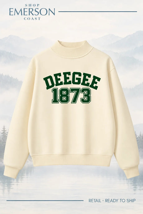 Delta Gamma Evergreen Varsity Mockneck