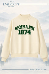 Gamma Phi Beta Evergreen Varsity Mockneck