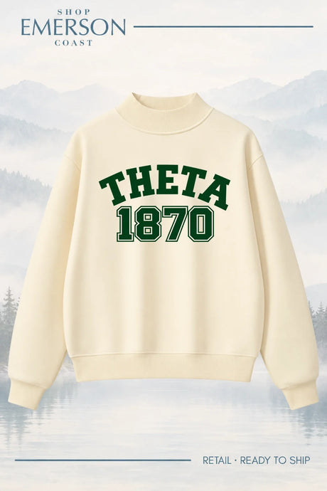 Kappa Alpha Theta Evergreen Varsity Mockneck
