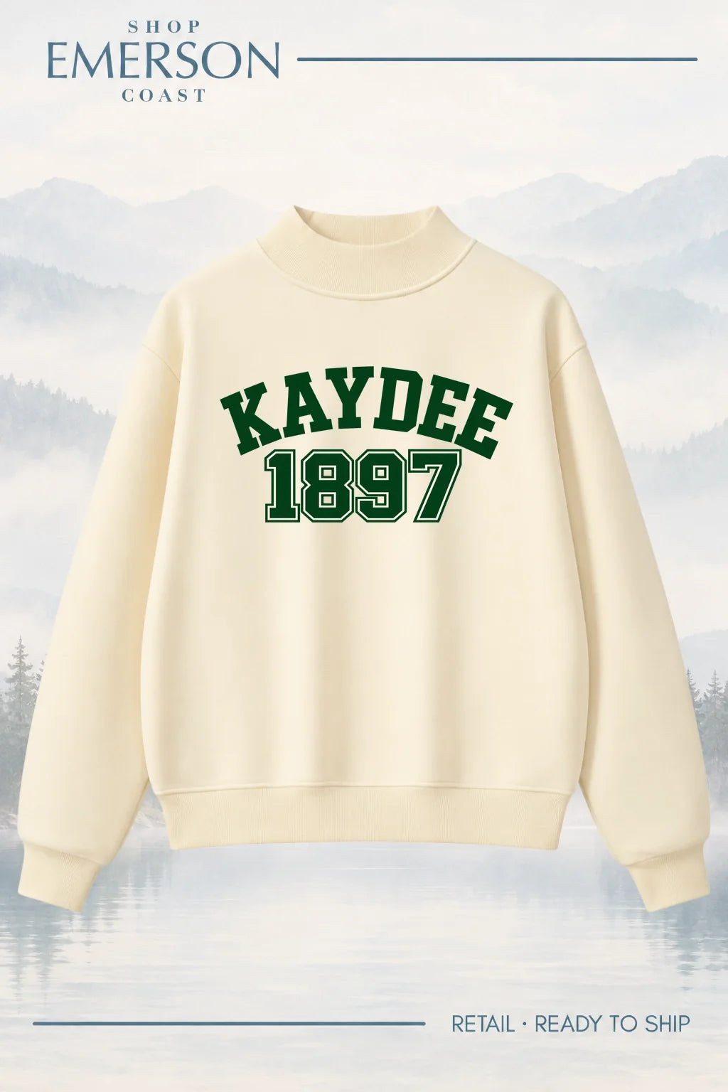 Kappa Delta Evergreen Varsity Mockneck