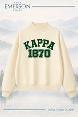 Kappa Kappa Gamma Evergreen Varsity Mockneck