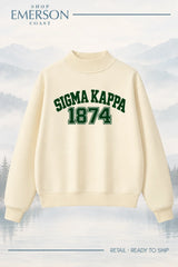 Sigma Kappa Evergreen Varsity Mockneck