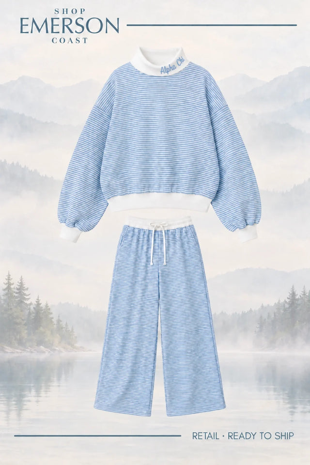 Alpha Chi Omega Blue Boathouse Set