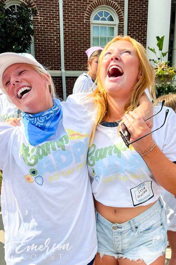 Camp ADPi Bid Day Ringer Tee