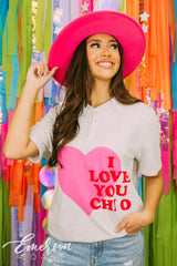 Chi Omega Heart Henley