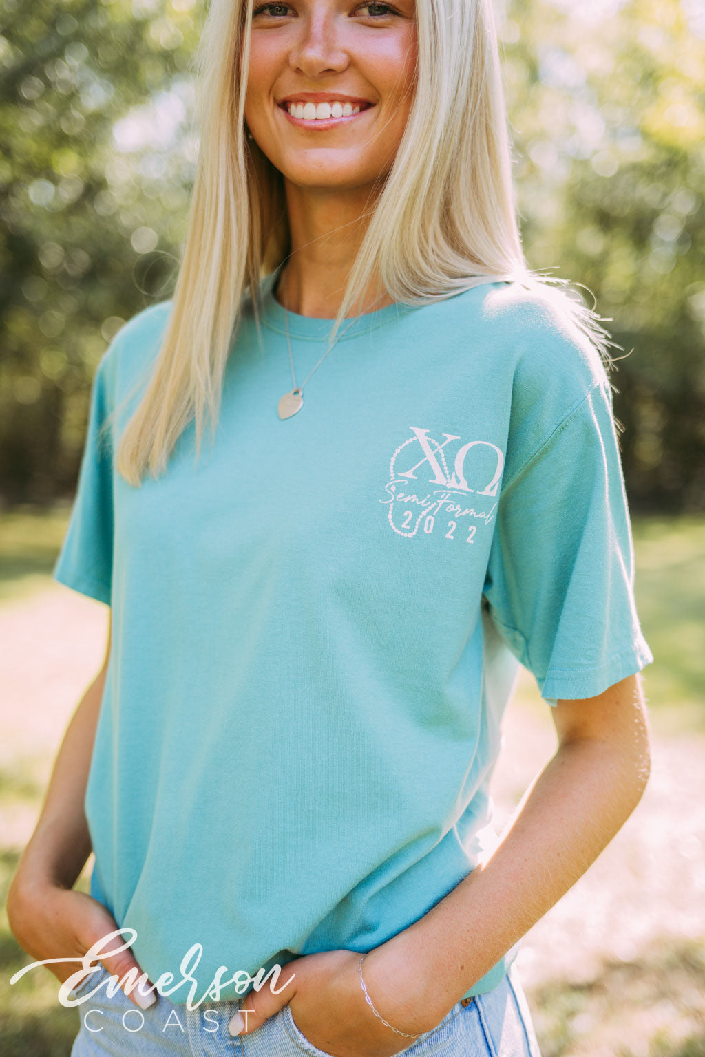 Chi Omega Fancy Semi Formal Tee