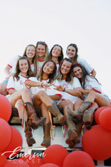 Chi Omega How Bout Them Chi O's Bid Day Ringer Tees