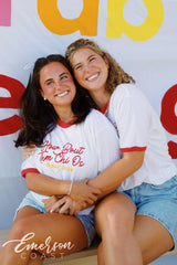 Chi Omega How Bout Them Chi O's Bid Day Ringer Tees