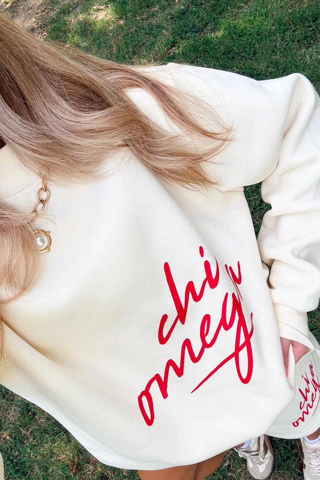 Chi Omega Cream Set