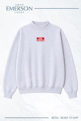 Chi Omega Patch Ash Gray Campus Mockneck