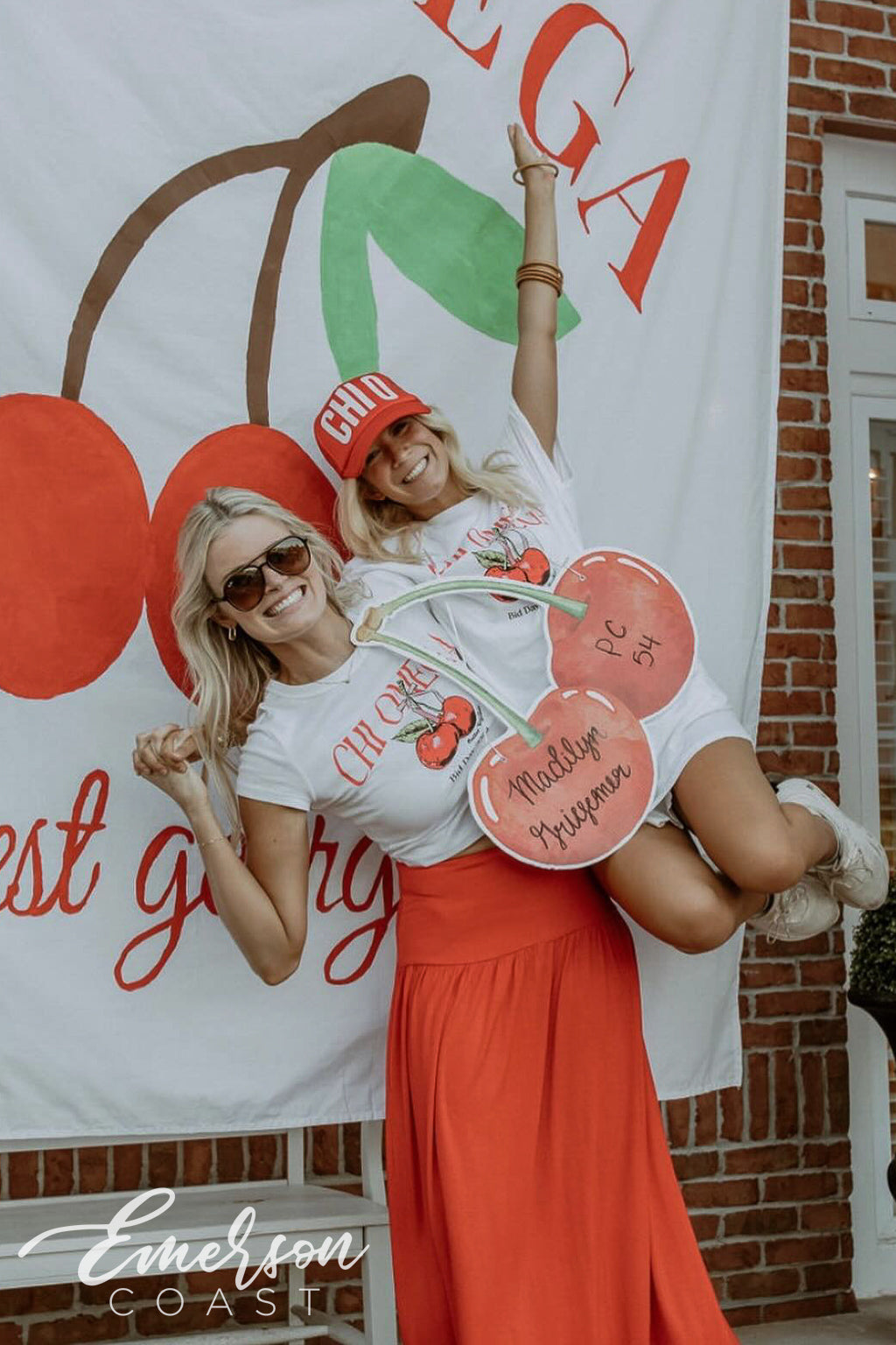 Chi Omega University of West Georgia Cherry On Top Bid Day Tee