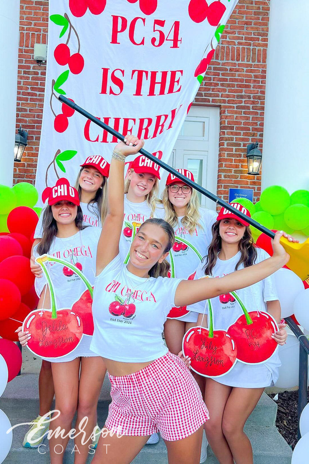 Chi Omega University of West Georgia Cherry On Top Bid Day Tee