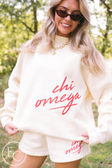 Chi Omega Cream Heritage Set