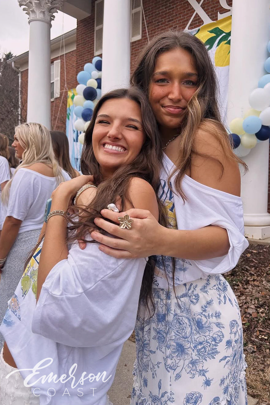 Chi Omega University of West Georgia La Chi O Vita Bid Day Slouchy Tee