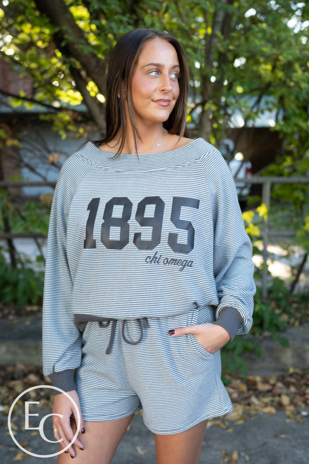 Chi Omega Off The Shoulder Set