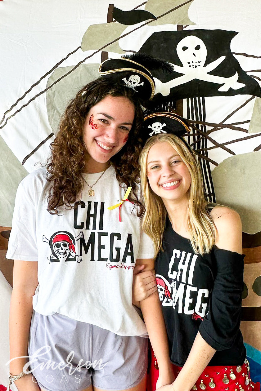 Chi Omega Austin Peay State University Pirate Bid Day Tee