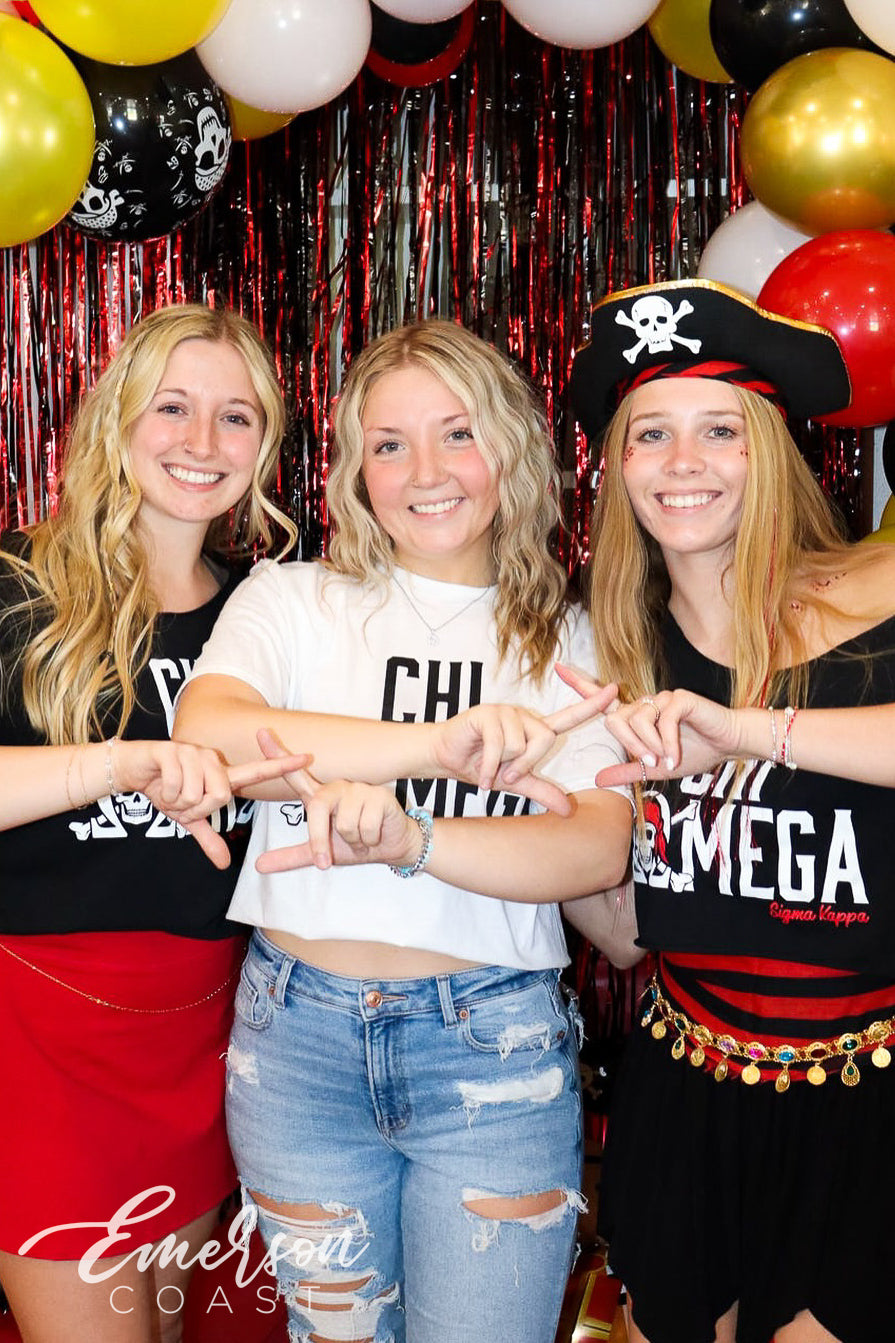 Chi Omega Austin Peay State University Pirate Bid Day Tee