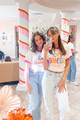 Chi Omega University of Central Florida Recruitment Colorblock Ringer