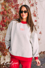 Chi Omega Patchwork Mockneck and Pants Set