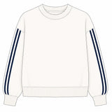 Chicka-d Striped Mockneck