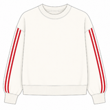 Chicka-d Striped Mockneck