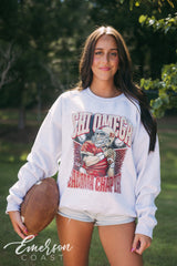 Chi Omega Football Player Dad's Weekend Crewneck