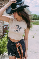 Chi O Cowgirl Bid Day Baby Tee