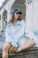 Chi O Nantucket Collared Crew