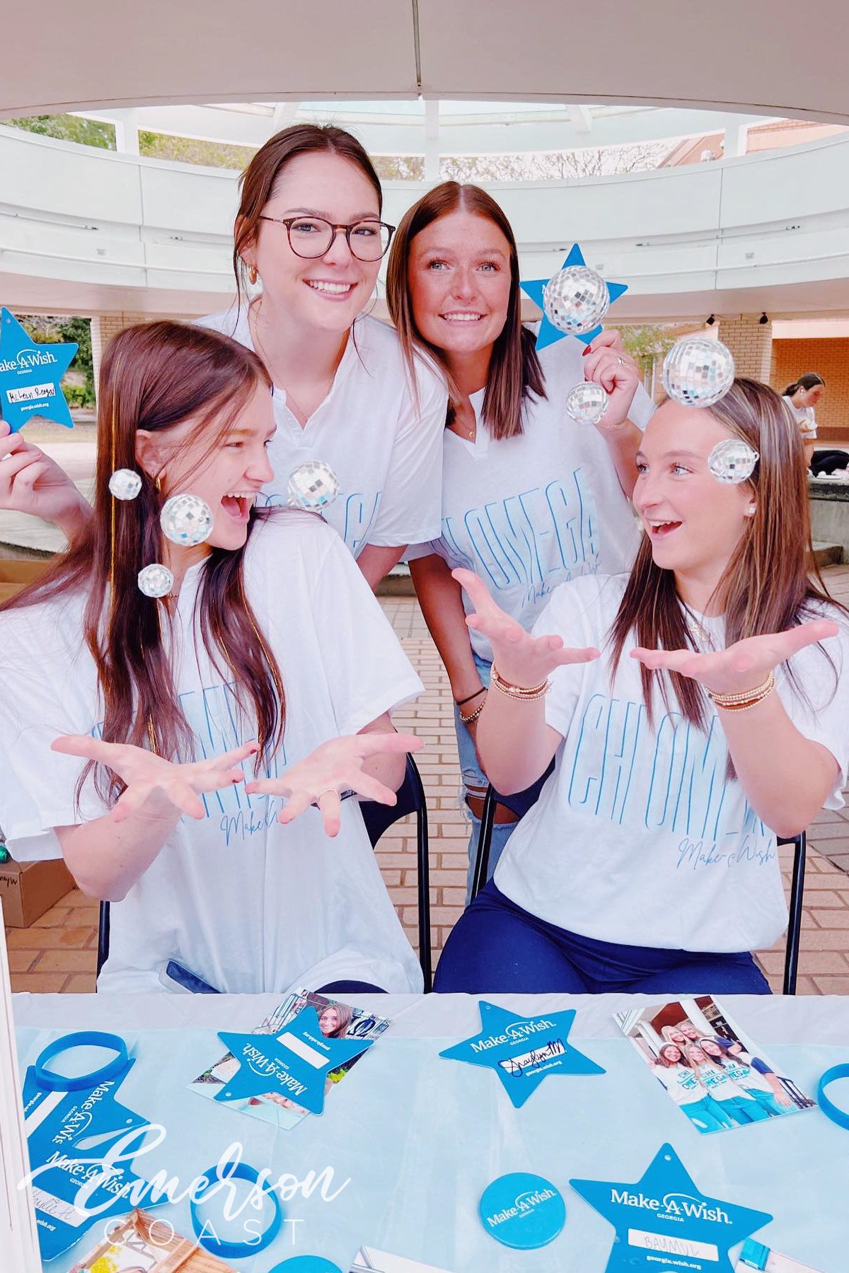 Chi Omega Make A Wish Notch Tee