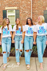Chi Omega Make A Wish Philanthropy Notch Tee