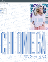 Chi Omega Make A Wish Notch Tee
