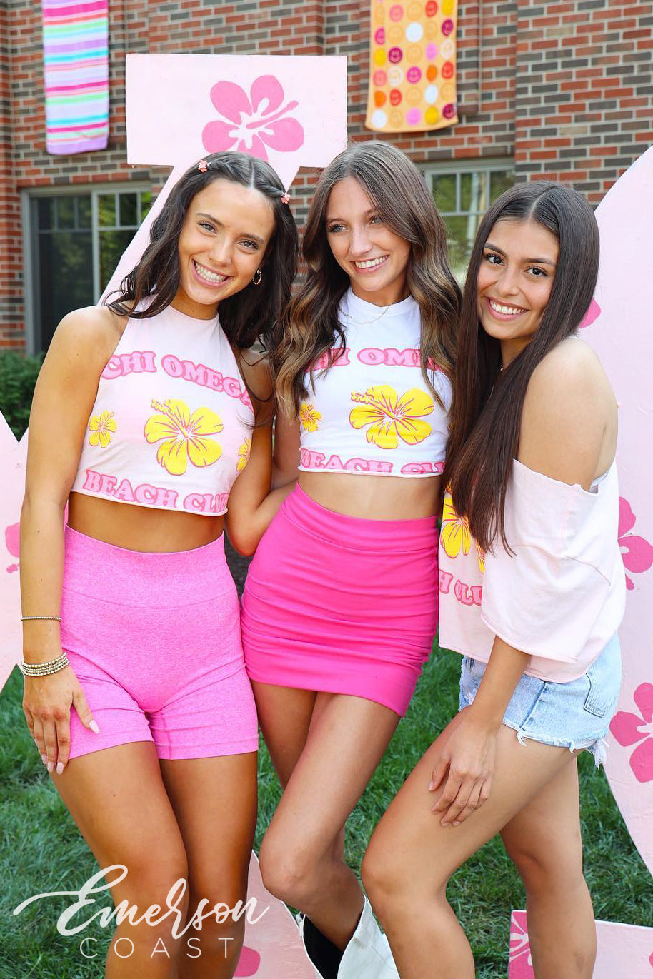 Chi Omega Beach Club Bid Day Tee