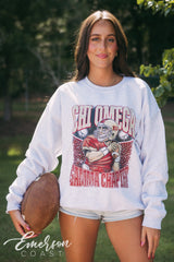 Chi Omega Football Player Dad's Weekend Crewneck