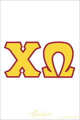 Chi Omega Recruitment and Bid Day Greek Letter Jersey