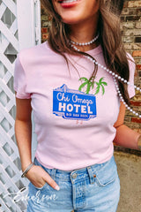 Chi Omega Hotel California Bid Day Baby Tee