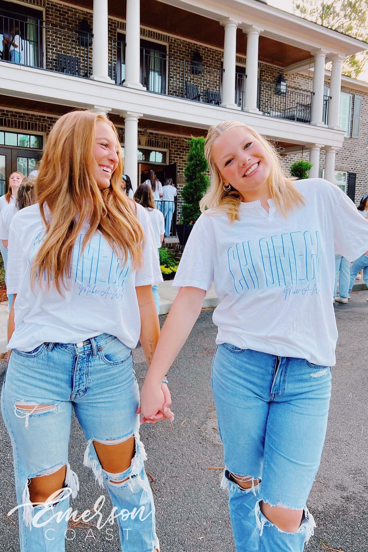 Chi Omega Make A Wish Notch Tee