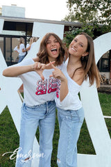 Chi Omega Repeating Recruitment Slouchy Tee