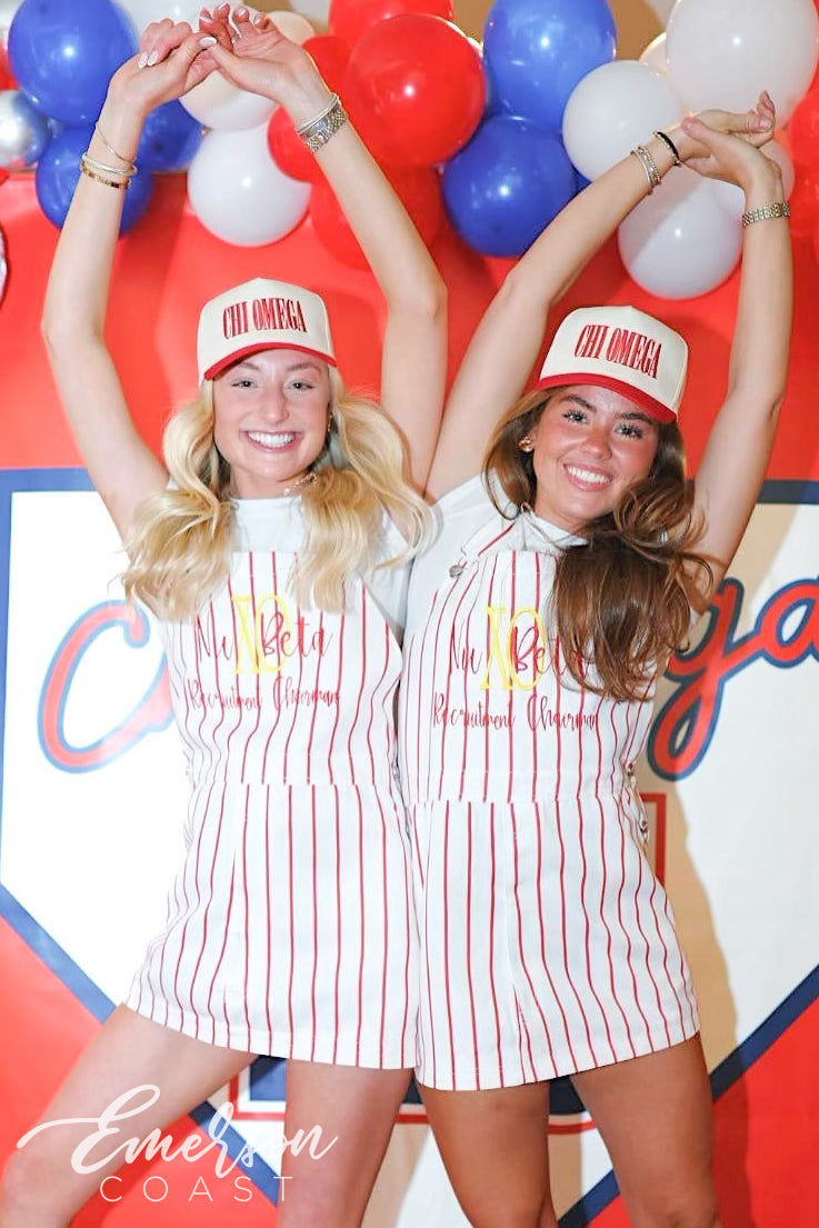 Chi Omega University of Alabama Red Trucker Hat