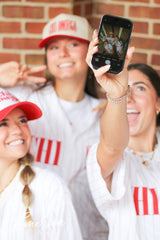 Chi Omega University of Alabama Red Trucker Hat