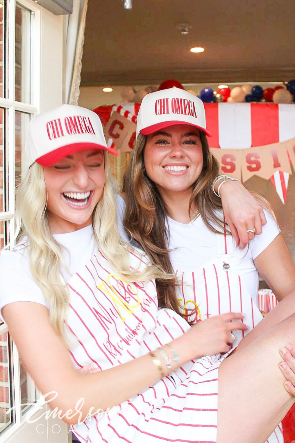 Chi Omega University of Alabama Red Trucker Hat