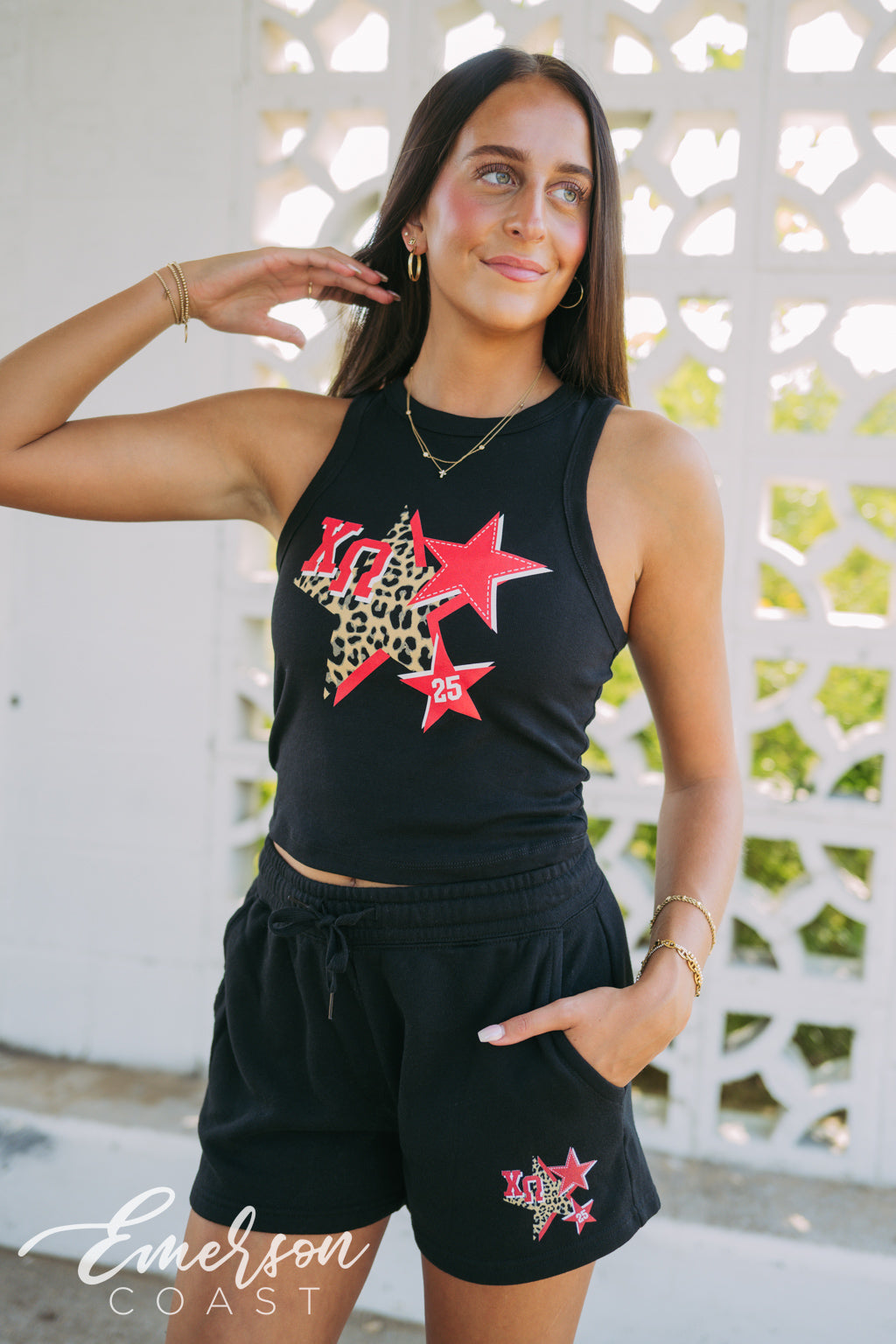 Chi Omega PR Tank and Shorts Set