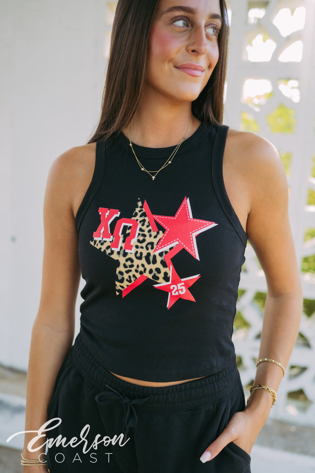 Chi Omega PR Tank and Shorts Set