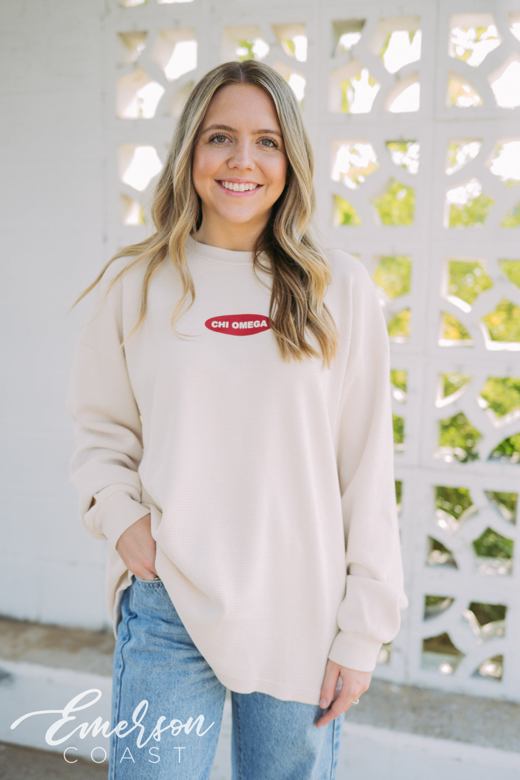 Chi Omega Heavy Thermal Long Sleeve