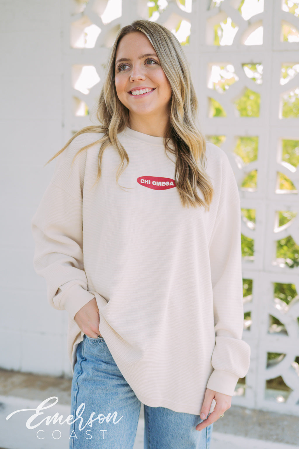 Chi Omega Heavy Thermal Long Sleeve
