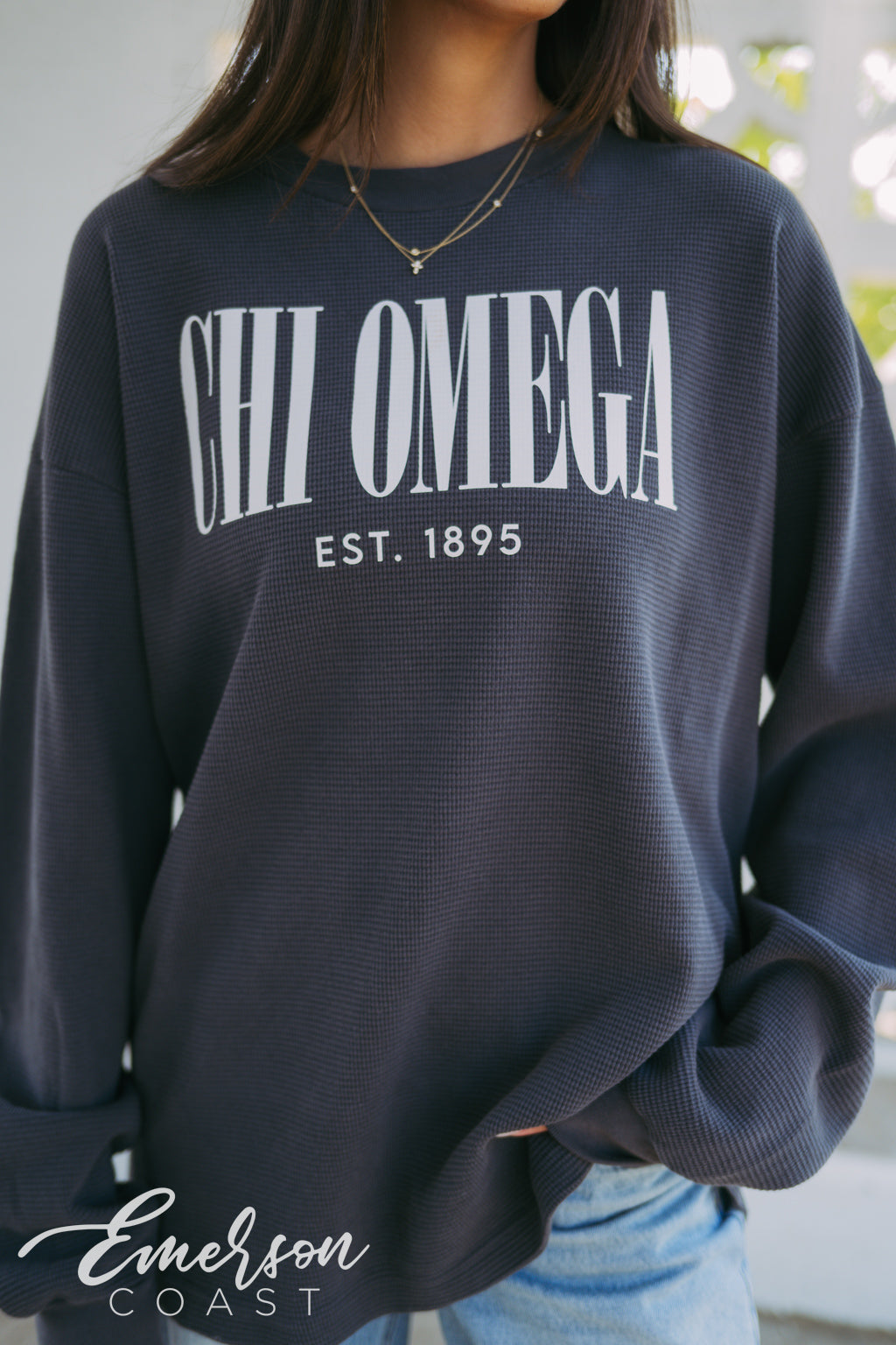 Chi Omega Heavy Thermal Long Sleeve
