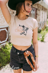 Chi O Cowgirl Bid Day Baby Tee